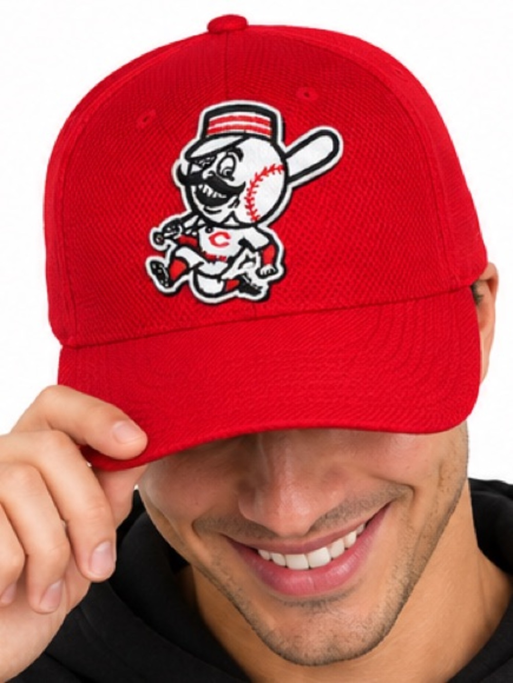 NWT Cincinnati Reds Mr. Redlegs New Era 59FIFTY Fitted Hat 7 3/8 Red MLB